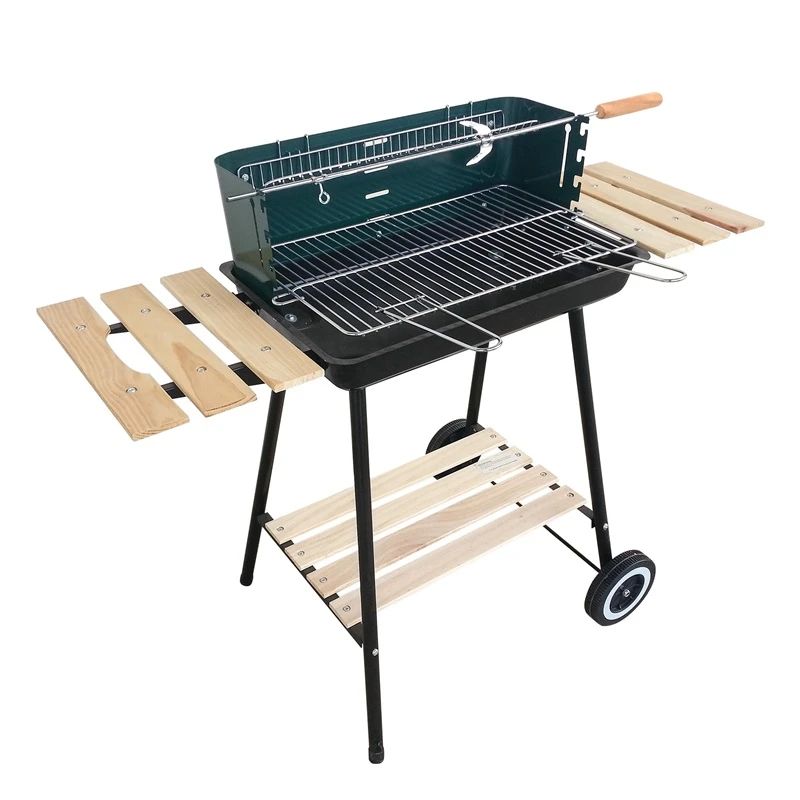 Grils Mirpol. melna-zaļa. 36 cm