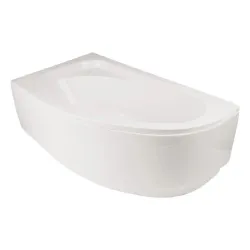 Ванна, угловые Besco Piramida Cornea, 140 см x 80 см x 55 см, угловой, белый цв.