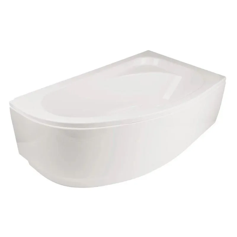 Vannas panelis Piramida Cornea 140, 140 cm x 54 cm x 26 - 50 cm, labā