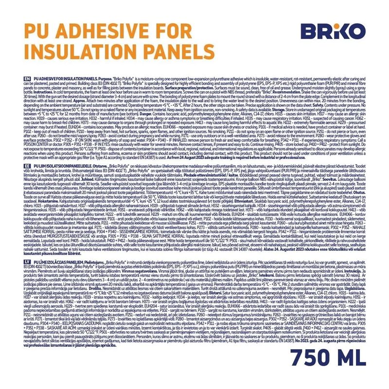 Līme Briko Polyfix, 750ml