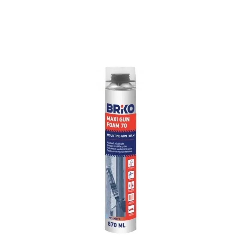 Vasaras blīvēšanas puta Briko Maxi Gun Foam. 870 ml