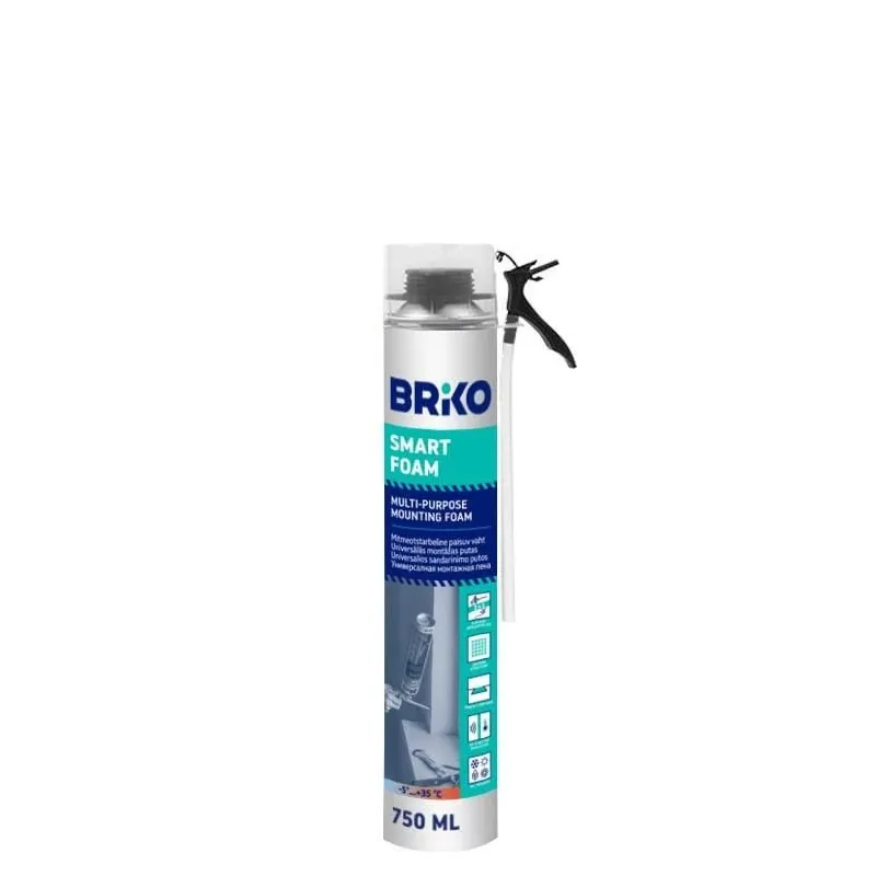 Montāžas putas Briko Smart Foam, 750 ml