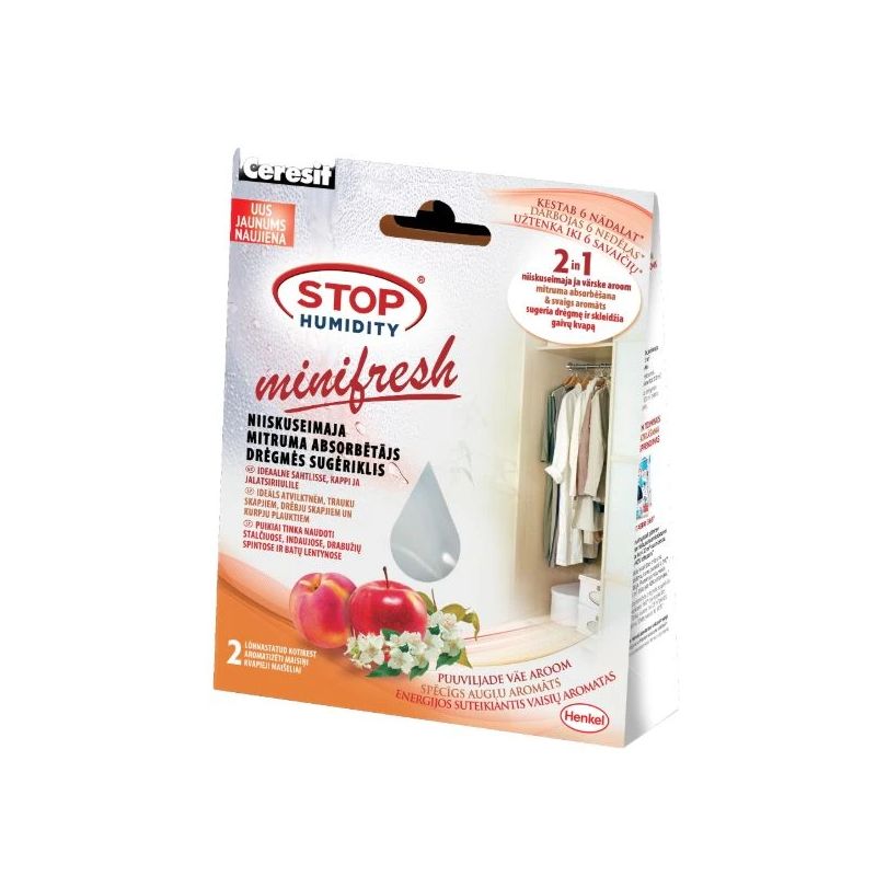 Mini Energizing maisiņi, kas absorbē mitrumu.. augļu smarža.. 2x 50g