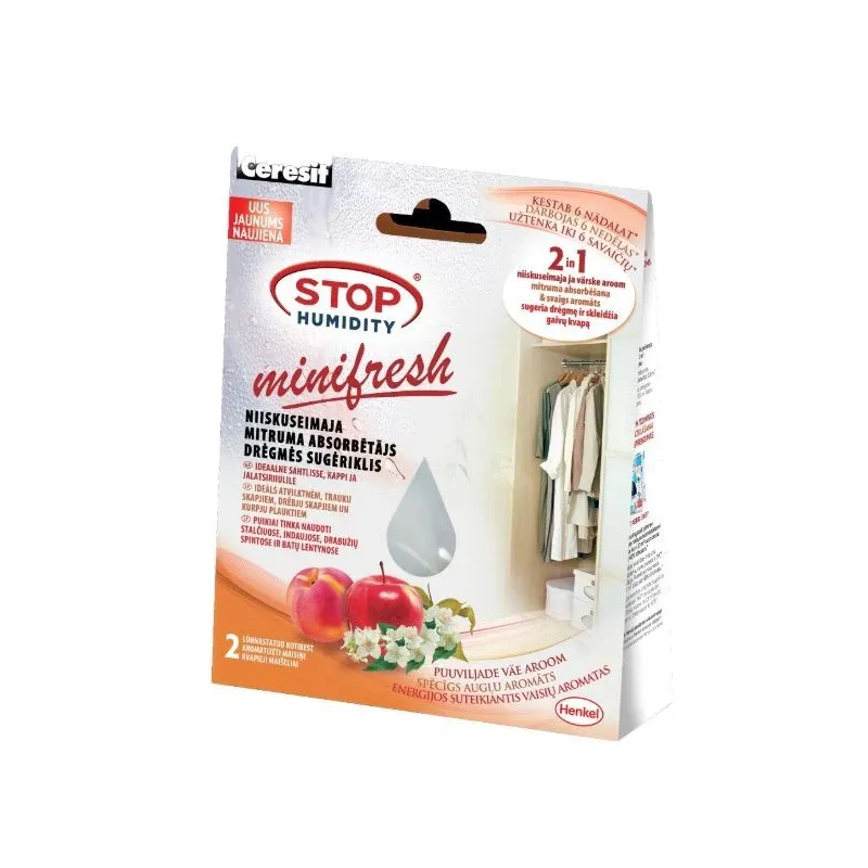 Mini Energizing maisiņi, kas absorbē mitrumu.. augļu smarža.. 2x 50g