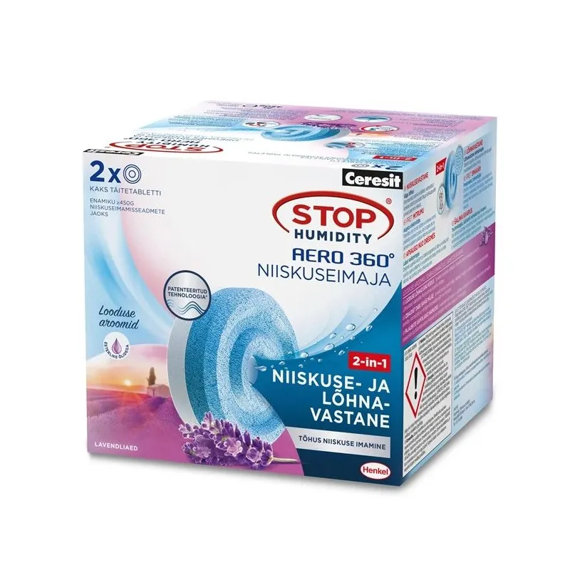 Mitrums. sliktas smaržas. kolekc. Aero 360° tab., lavandas, 2x450g
