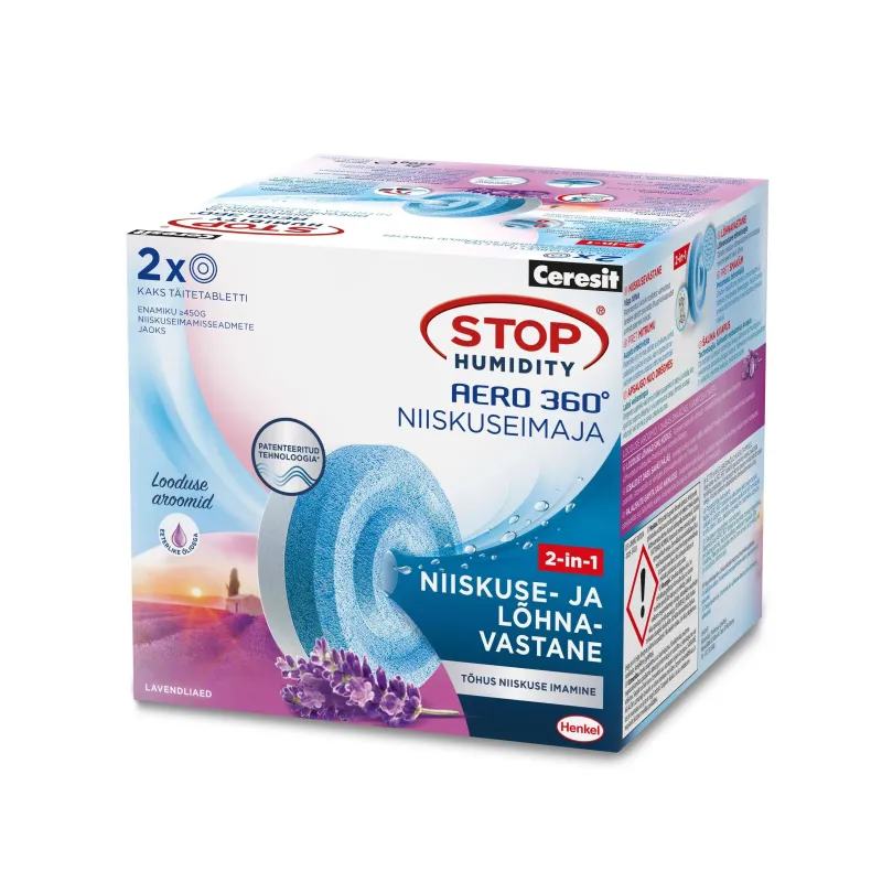 Mitrums. sliktas smaržas. kolekc. Aero 360° tab., lavandas, 2x450g