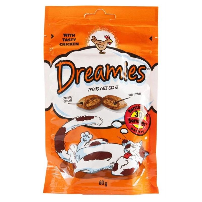 Kassimaius Dreamies Snacks, kanaliha, 0.06 kg