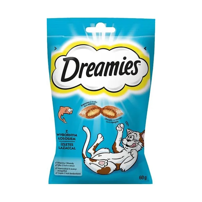 Kārumi kaķiem Dreamies Snacks, lasis, 0.06 kg