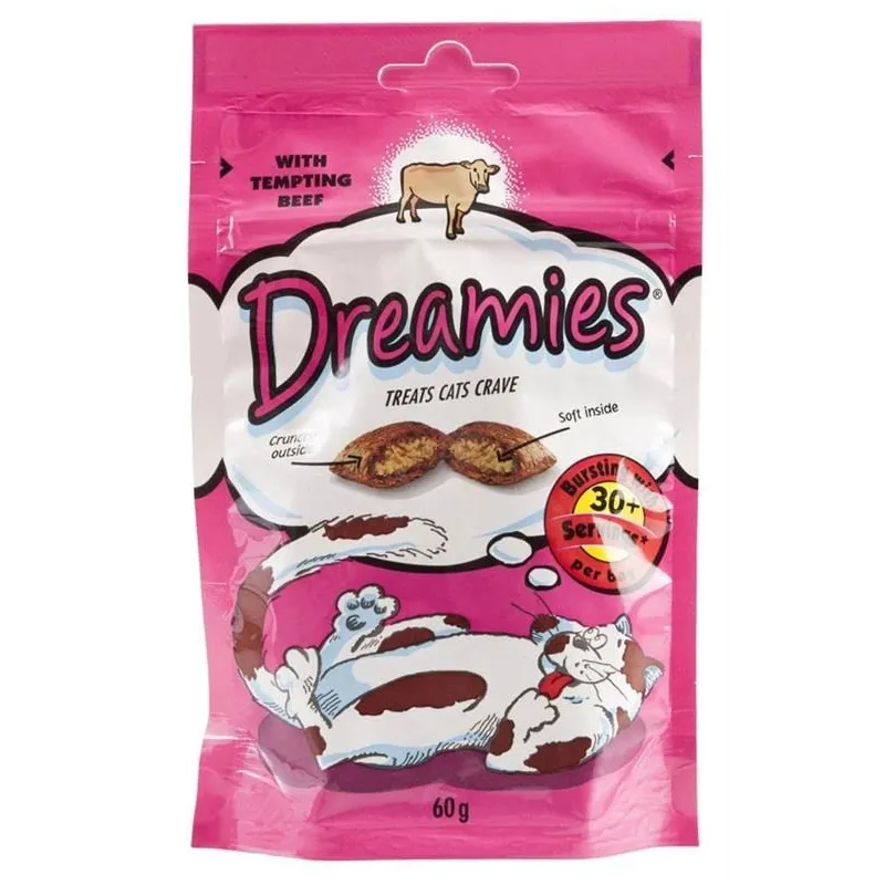Skanėstas katėms Dreamies Snacks, jautiena, 0.06 kg