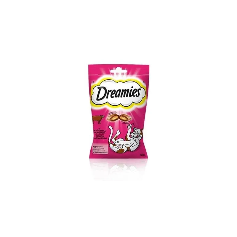 Skanėstas katėms Dreamies Snacks, jautiena, 0.06 kg