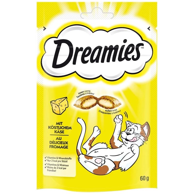 Skanėstai katėms Dreamies su sūriu. 60 g