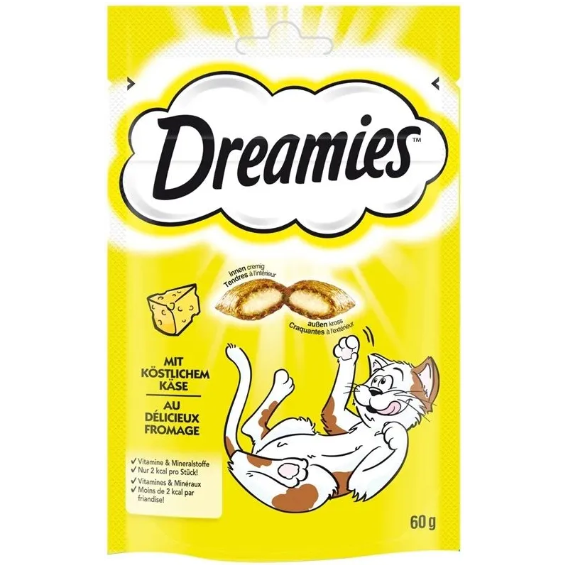 Kārumi kaķiem Dreamies Snacks, siers, 0.06 kg