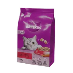 Sausas kačių maistas Whiskas Beef, jautiena, 0.3 kg