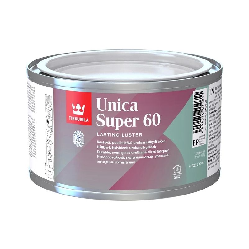 Laka Tikkurila Unica Super 60, pusmatēts, 0.225 l