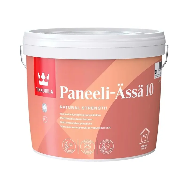 Laka, matēts Tikkurila Paneeli-Assa 10, 2.7 l