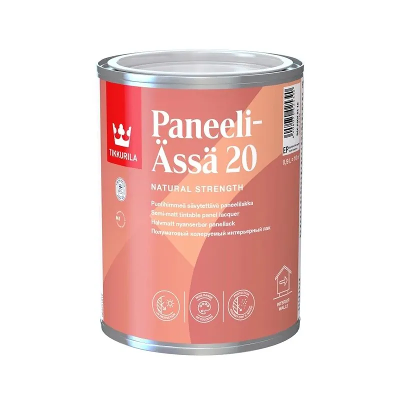 Lakas, pusiau matinis Tikkurila Paneeli-Assa 20, 0.9 l