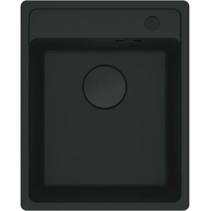 Virtuves izlietne Franke Maris MRG 610-37, granīts, 51 cm x 41 cm x 20 cm, matēta melna krās.