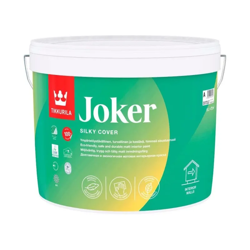 Krāsa Tikkurila Joker, balta, 9 l