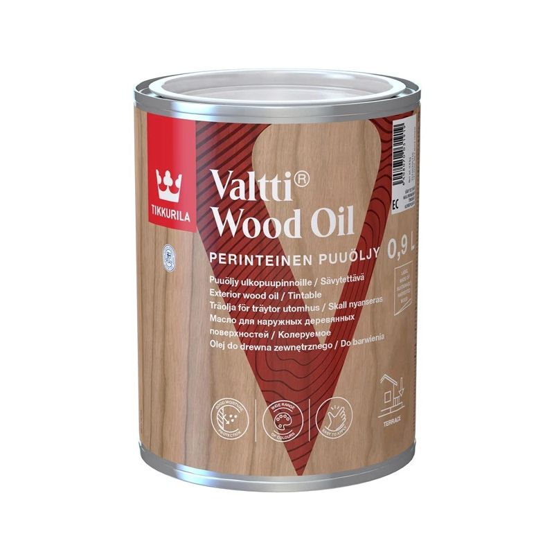Medienos aliejus Tikkurila Valtti Wood Oil EC. skaidri 0.9 l