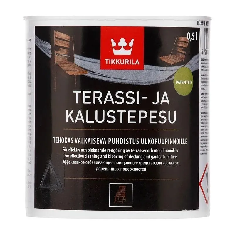 Tīrīšanas līdzeklis, koks-mēbelēm Tikkurila Terrasi-Ja Kalustepesu, 0.5 l