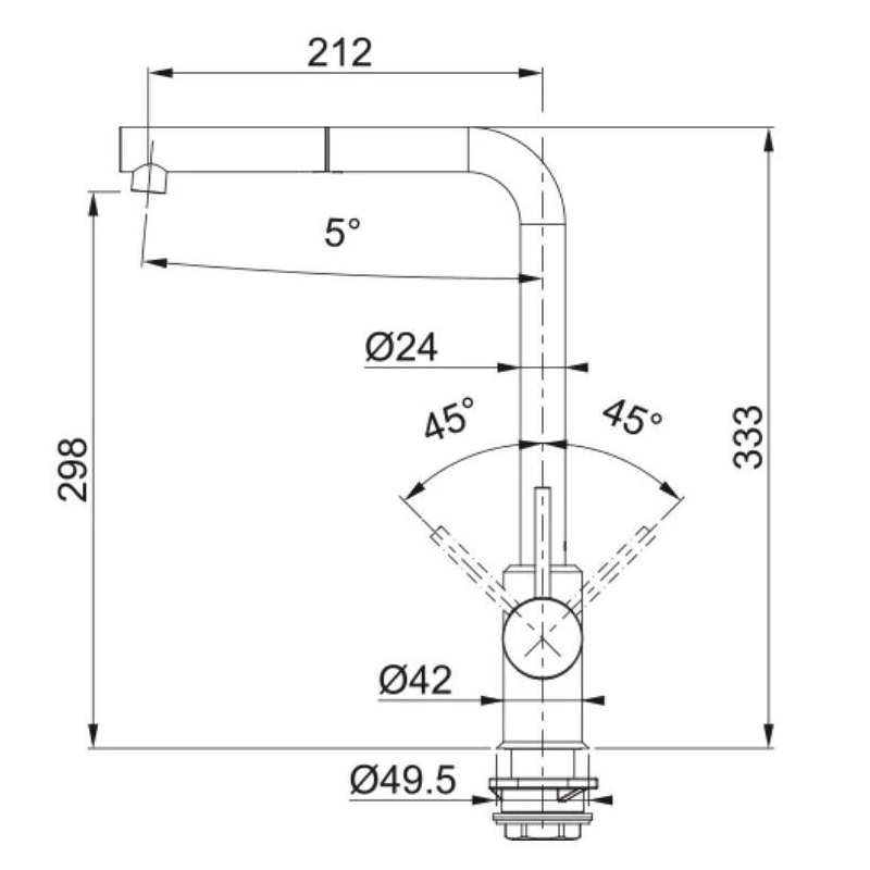 Maisītājs sirius l 115.0668.280 hroma
