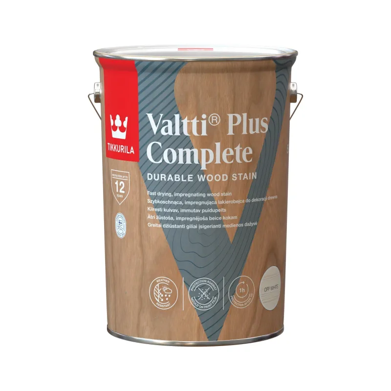 Koksnes impregnants Tikkurila Valtti Plus Complete, bālgans, 5 l