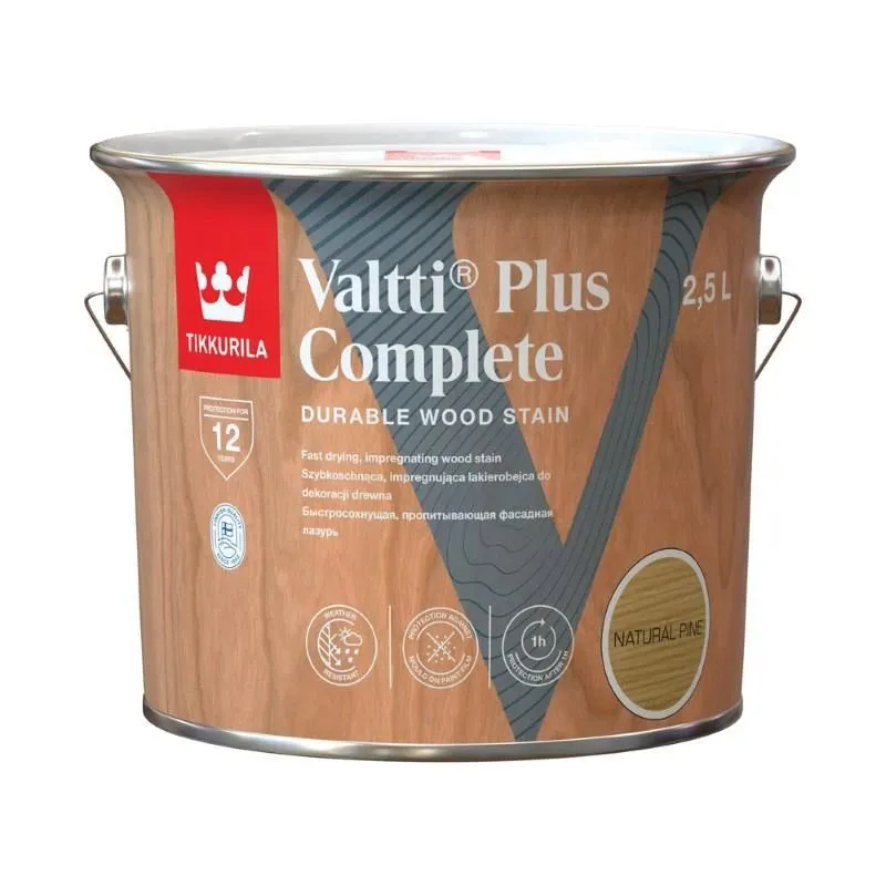 Koksnes impregnants Tikkurila Valtti Plus Complete, priede, 2.5 l