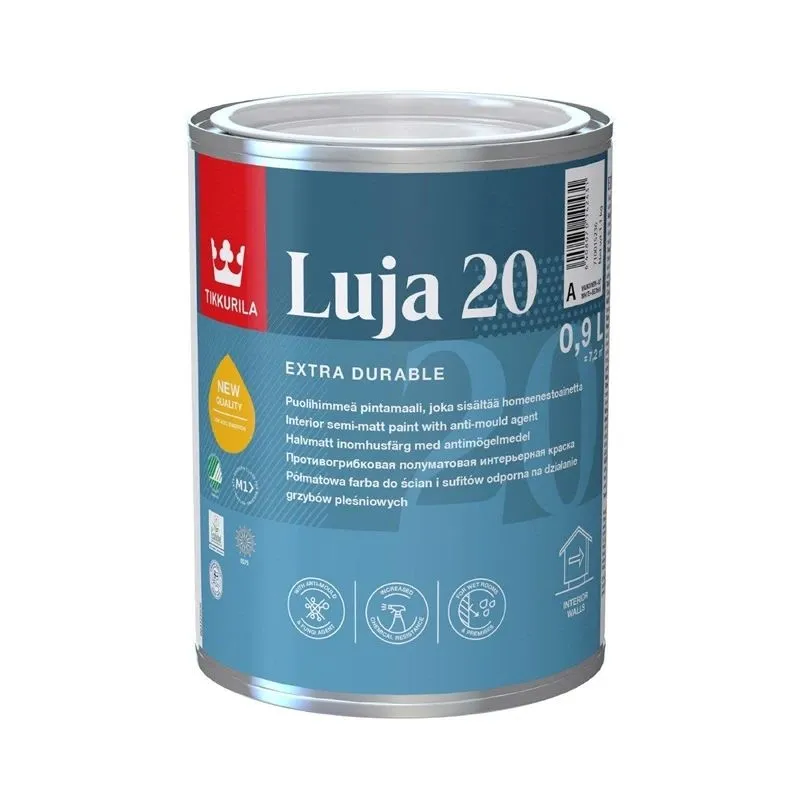 Seinavärv Tikkurila Luja 20, A-valge, 0.9 l