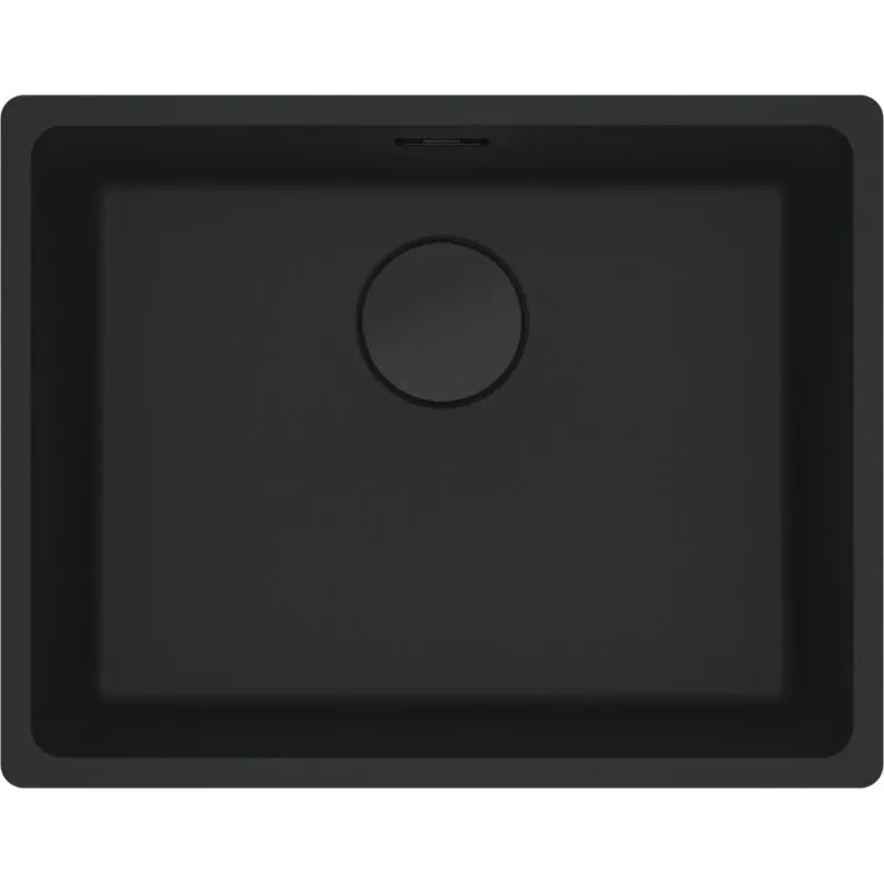 Virtuves izlietne Franke Maris 125.0683.234, granīts, 55.3 cm x 43.3 cm x 20 cm, matēta melna krās.