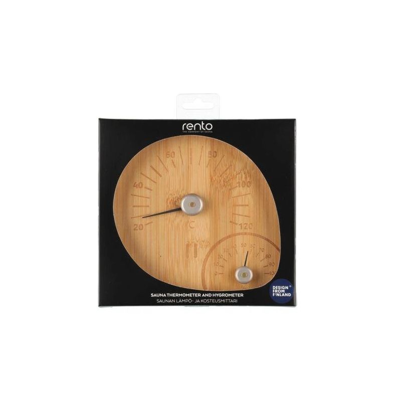 Pirts termometrs ar mitruma mērītāju Rento, bēša
