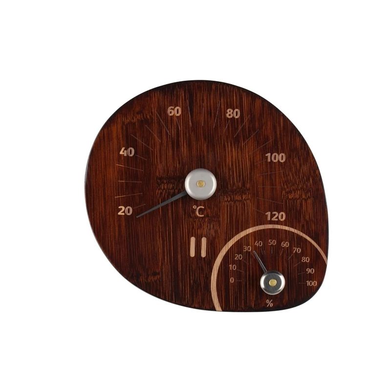 Pirts termometrs ar mitruma mērītāju Rento. brūna