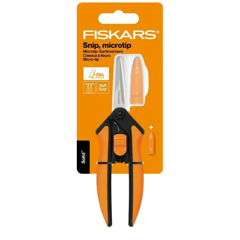 Dārza šķēres Fiskars Solid Microtip SP13, 140 mm