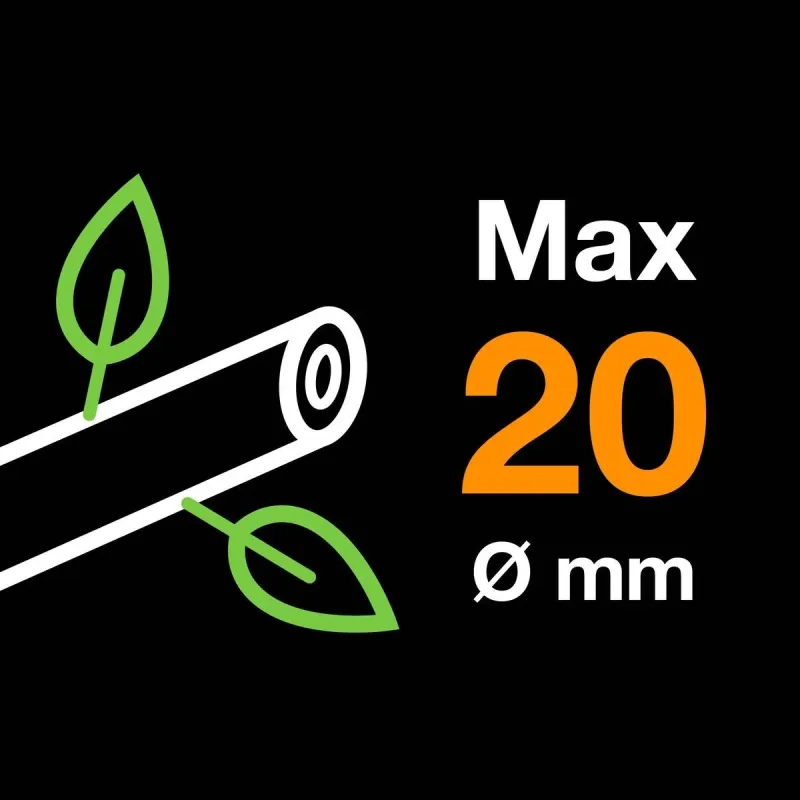 Grieznes zaļie zari Fiskars Single Step 1057162, 20.8 cm