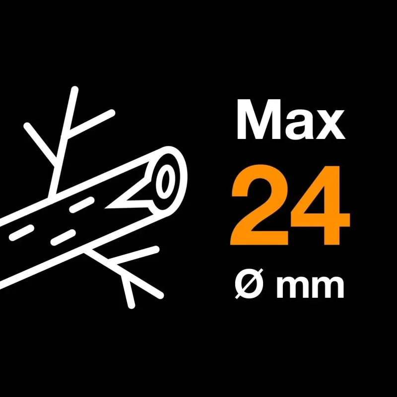 Grieznes zaļie zari Fiskars PowerGear 1057174, 28.5 cm