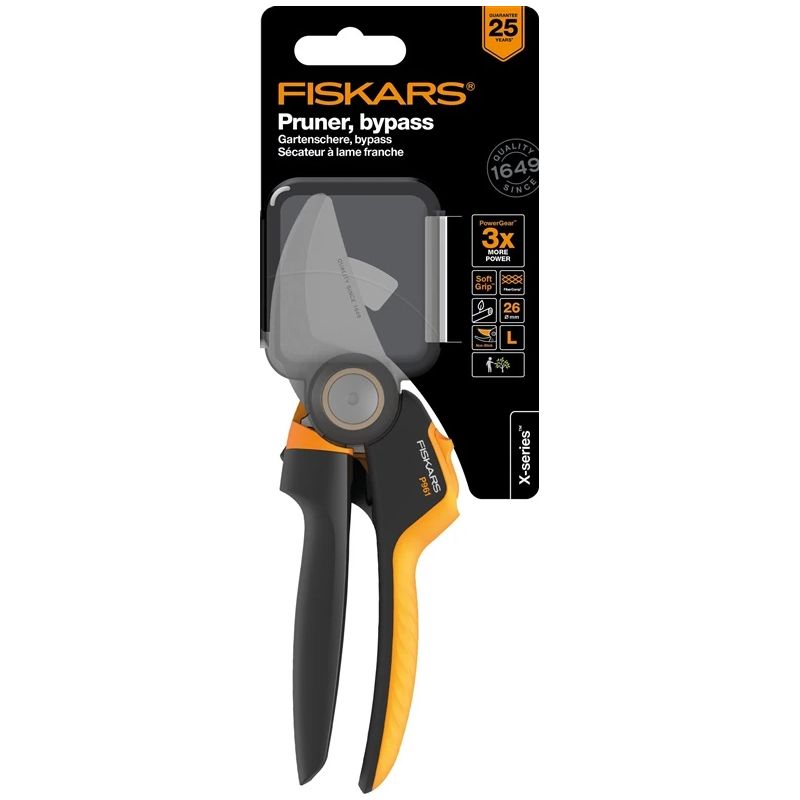 Fiskars PowerGear X-series L P961 dārza šķēres ,1057175,