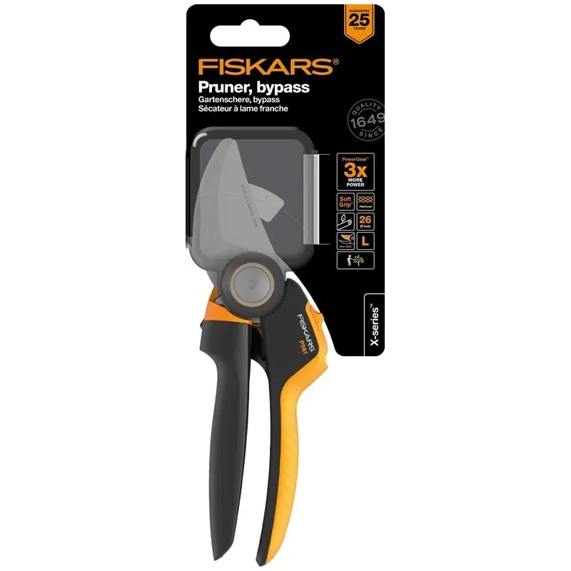 Grieznes zaļie zari Fiskars PowerGear X-series L P961, 21.5 cm