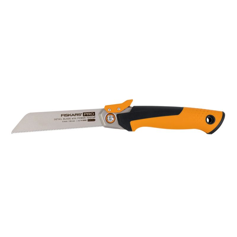 Fiskars PowerTooth salokāmais rokas zāģis 15 cm, 19 TPI ,1062932,