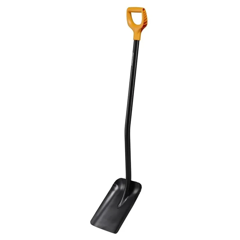 Solid metal shovel d handle