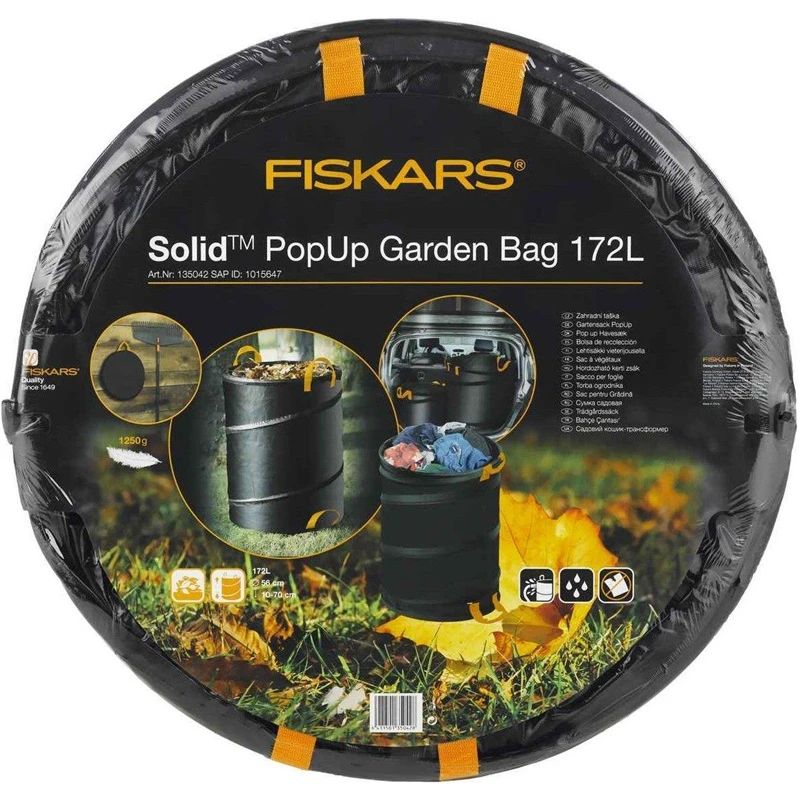 Fiskars Solid PopUp dārza maisiņš. 172 l