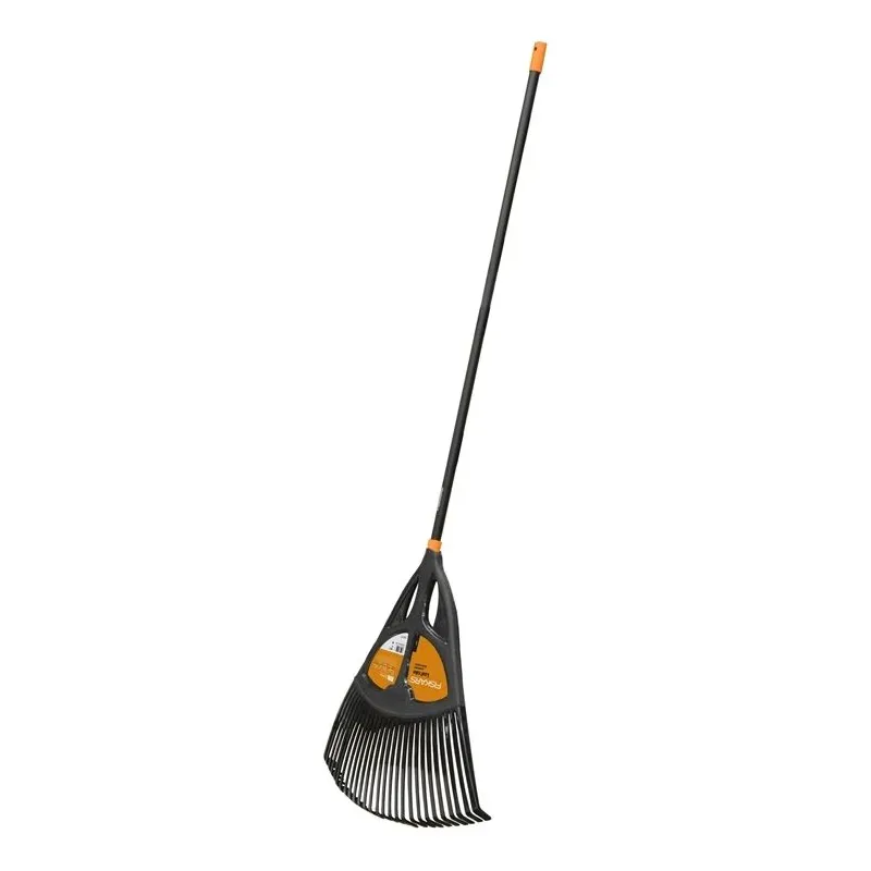 Листовые грабли универсальный Fiskars Solid XL 135090-1015645, с рукоятью, 1730 мм, черный цв.-oранжевый цв.