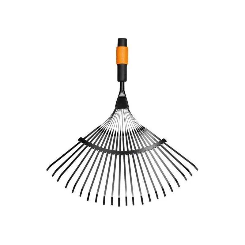 Lapų grėblys vėduoklinis Fiskars QuikFit 135201-1000644, be koto, 560 mm, juoda sp.-oranžinė sp.