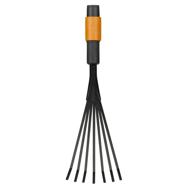 Grėblys vėduoklinis Fiskars QuickFit Flower 135552, be koto, 320 mm
