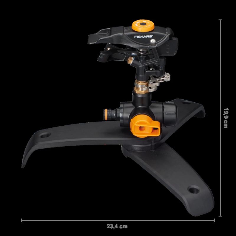Impulsa smidzintajs ar trejkāja pamatni on-of
