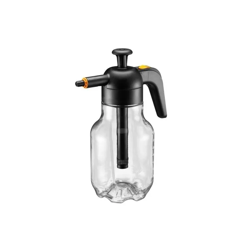 Dārza smidzinātājs, pēcapstrādes Fiskars, plastmasa, caurspīdīga krās.-melna krās.-oranža krās., 1.8 l