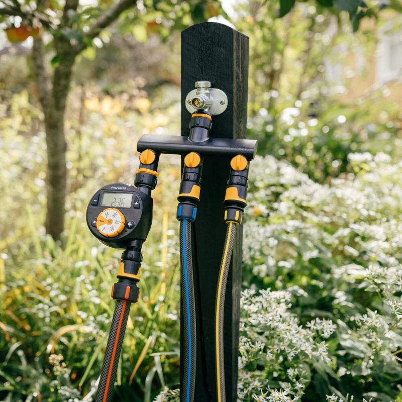 Comfort krāna savienojums ar trim šļūteņu savienojumiem On-Off