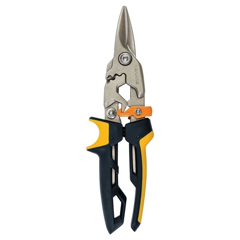 Fiskars PowerGear Aviation skārda šķēres, taisnais grieziens 252 mm ,1027207,