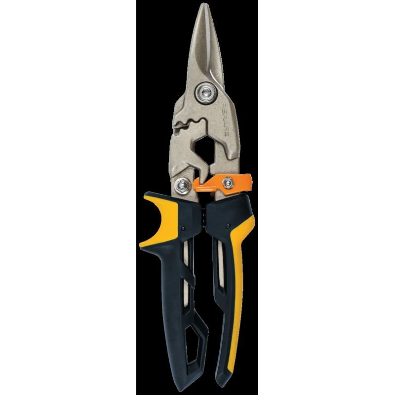 Fiskars PowerGear Aviation skārda šķēres, taisnais grieziens 252 mm ,1027207,