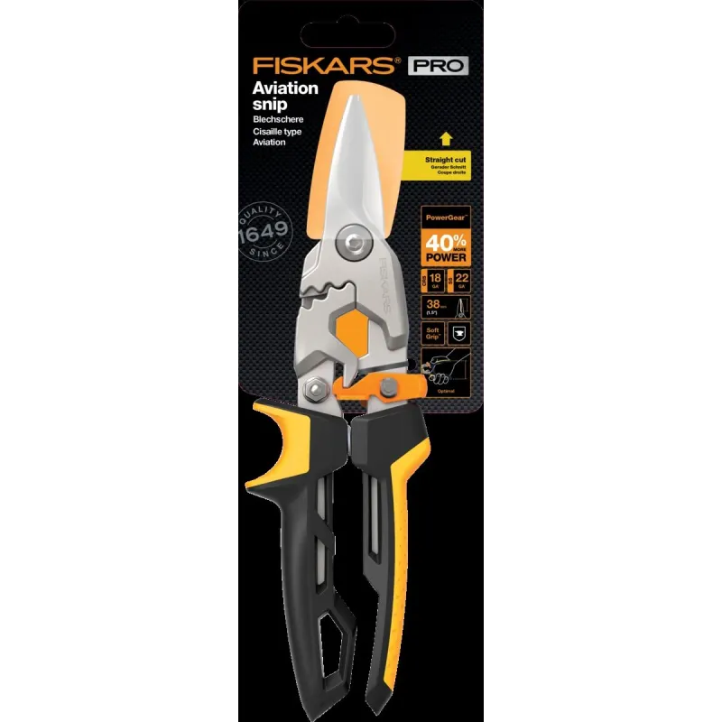 Šķēres Fiskars 1027207, taisns griezums, 252 mm