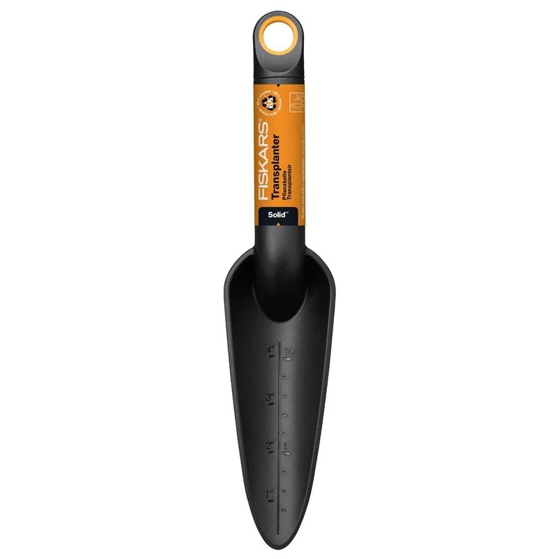 Šaufele Fiskars Solid. 282 mm. plastmasa. melna