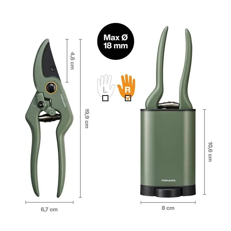 Sekatorius universalus Fiskars 1075314, 18 cm